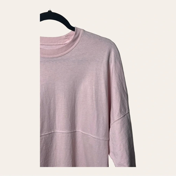1119. SPIRIT‎ JESERY “MERMAID OFF DUTY” GLITTER PINK IN COLOR SIZE SMALL - Picture 2 of 9